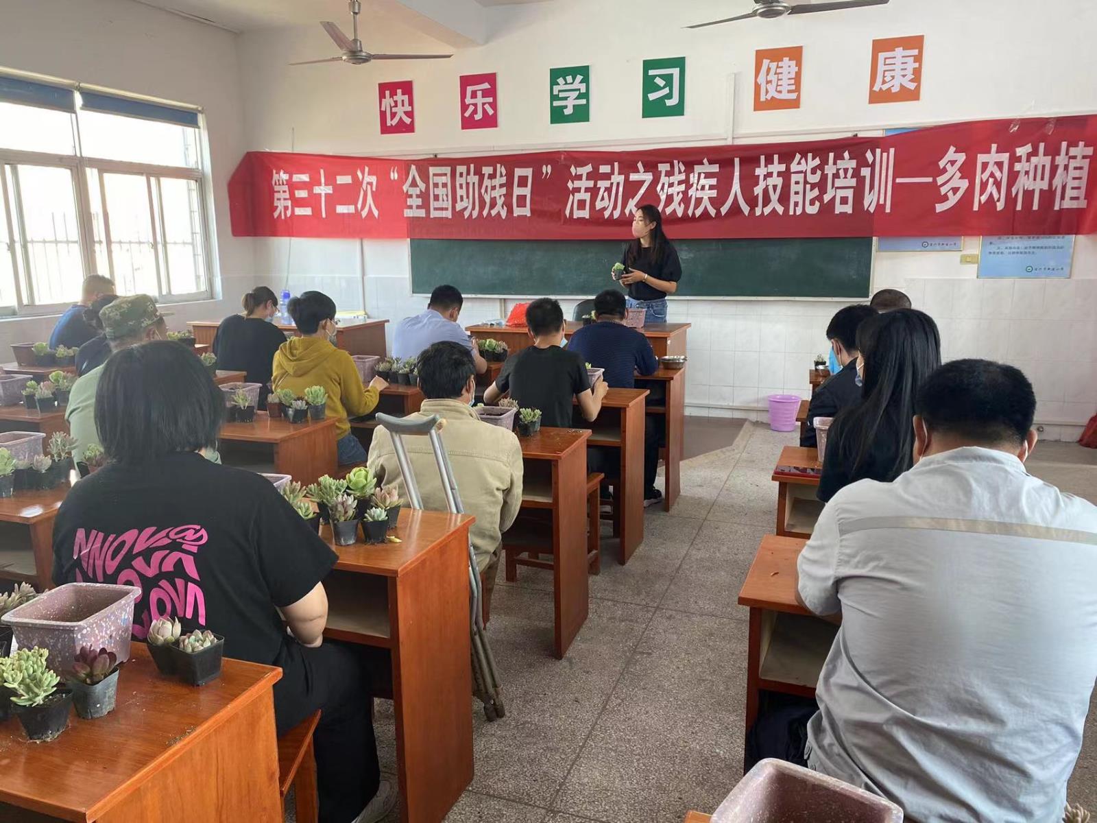 宜兴市新建镇残联组织残疾人开展多肉植物种植技能培训.jpg 宜兴市新建镇残联组织残疾人开展多肉植物种植技能培训.jpg